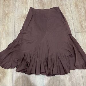 Brown Maxi Skirt